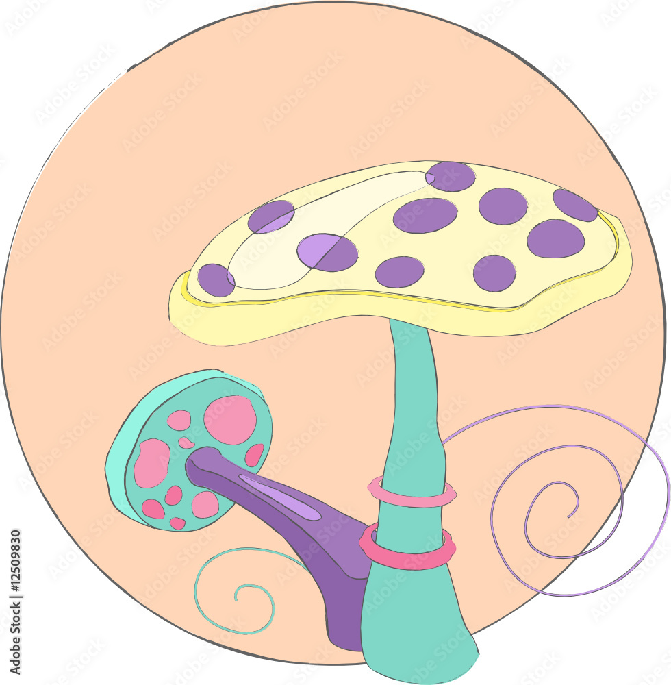 pastel mushrooms pastel mushrooms