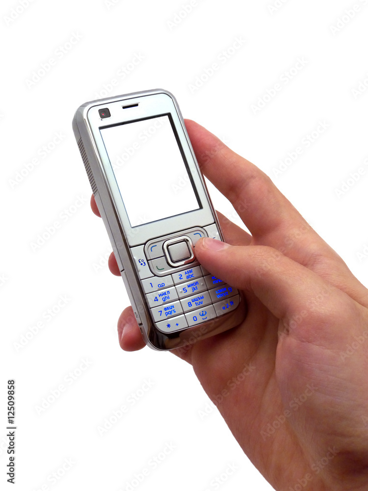 Mobile in hand Mobile in hand
