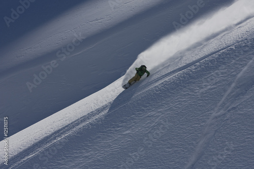 Canvas Print snowboard freeride
