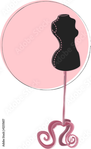 a retro dress stand