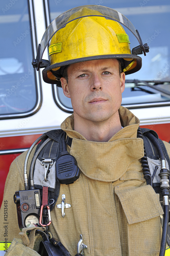 Fototapeta premium Portrait of a fireman