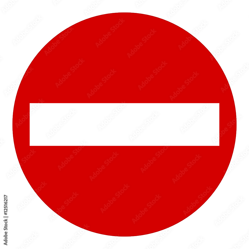 no entry sign no entry sign