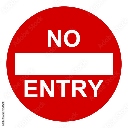 no entry sign