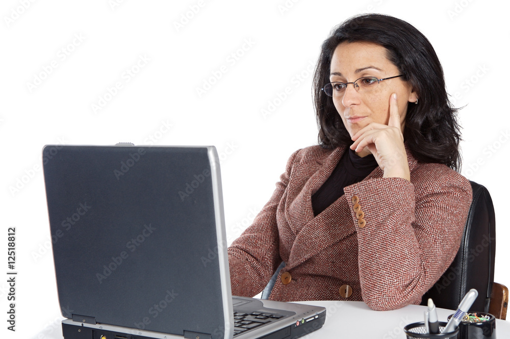 Attractive and elegant business woman in the office Attractive and elegant business woman in the office