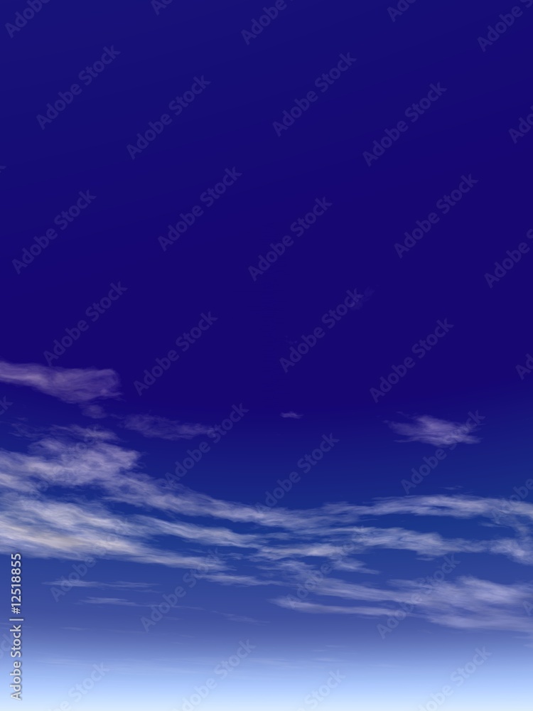 High resolution	3D blue sky background with white clouds