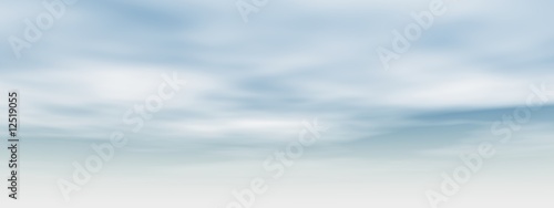 high resolution 3d blue sky banner with white clouds
