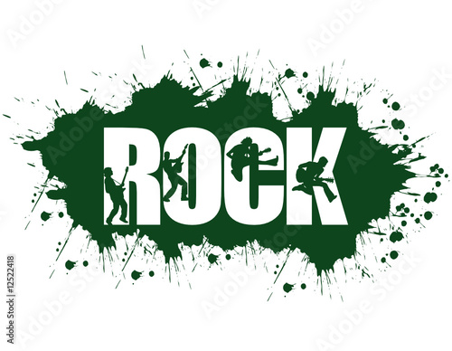 grunge rock with silhouettes
