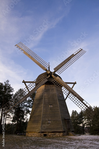 Traditional Old Windmill front view