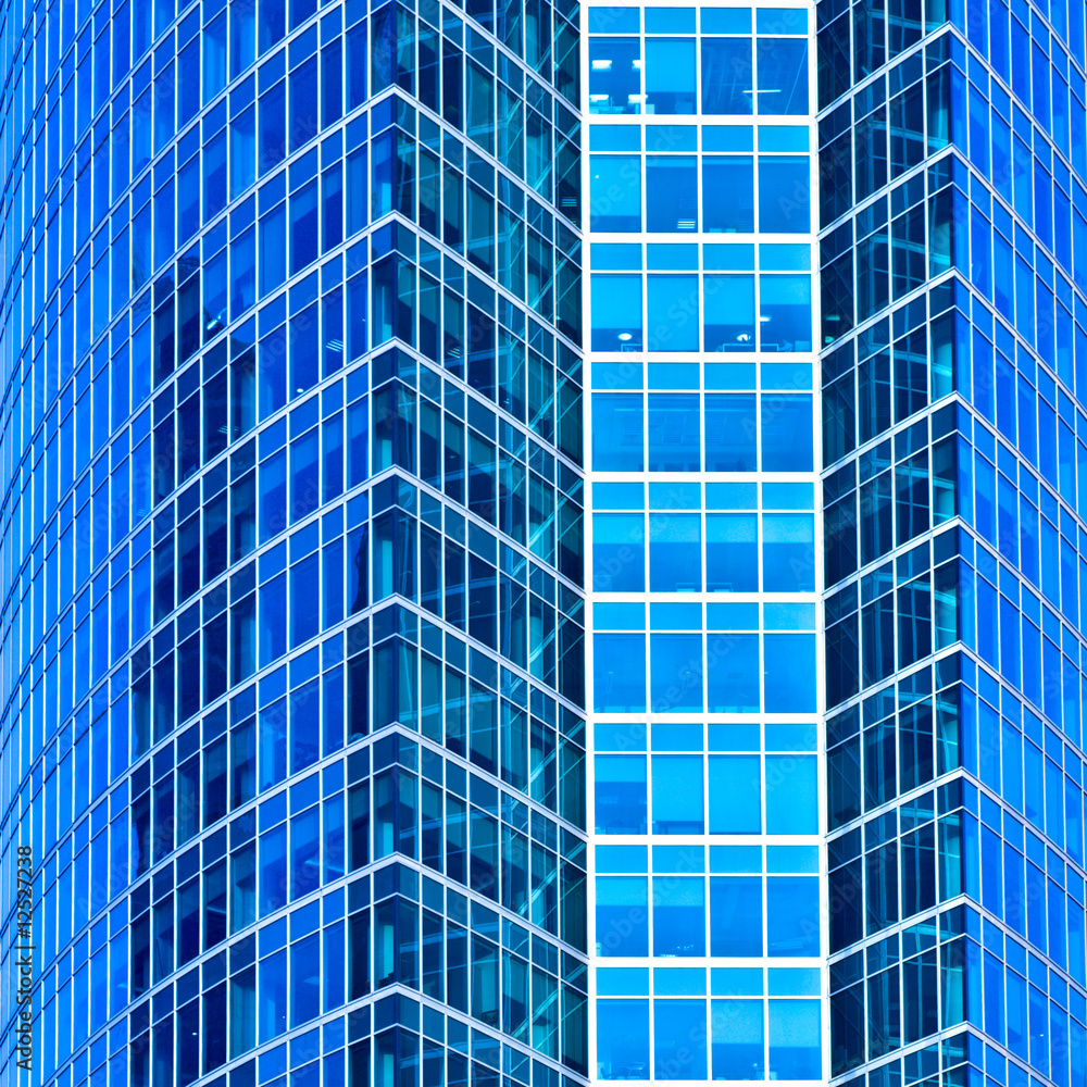 Abstract square crop of skyscraper