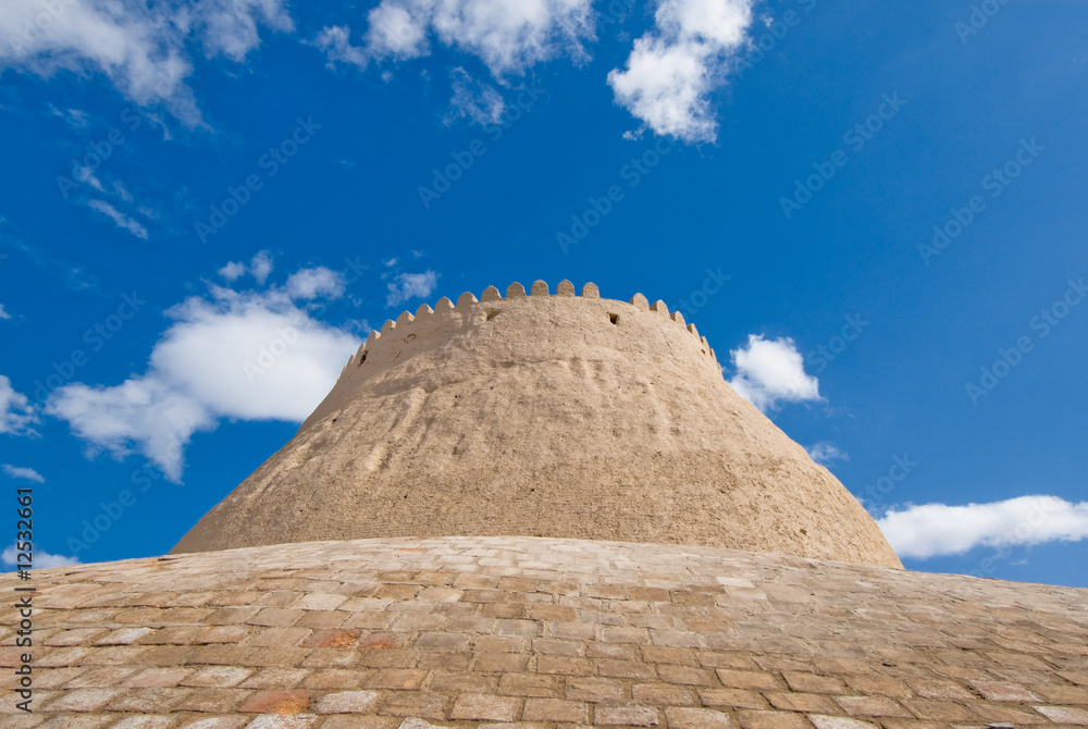 Walls of an ancient city of Khiva, Uzbekistan Walls of an ancient city of Khiva, Uzbekistan