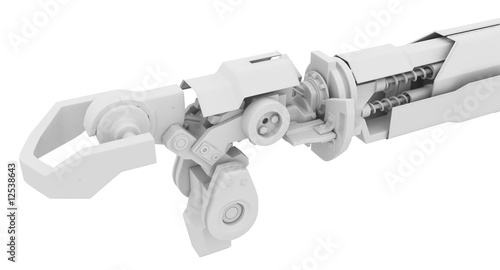 Heavy Robotic Arm, White