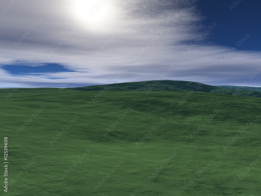 Fototapeta premium Zielony krajobraz