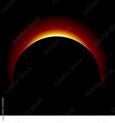 Vector Solar Eclipse