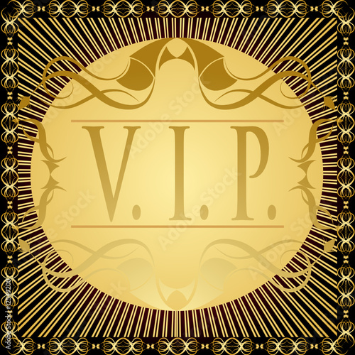 VIP - very important person. Vector cover background