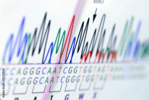 Fotografija science graph on computer screen