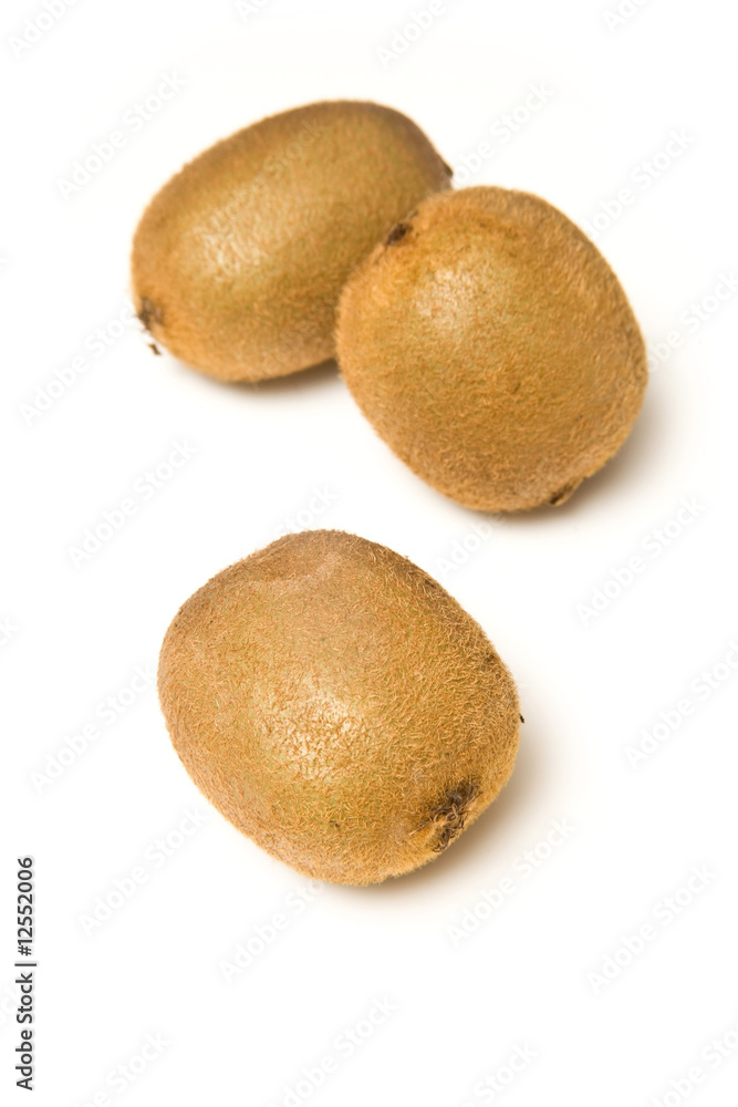 Kiwi fruit isolated on a white studio background. Kiwi fruit isolated on a white studio background.