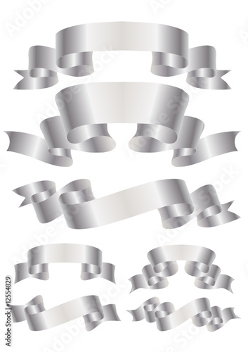 Varicolored ribbons. Vector.