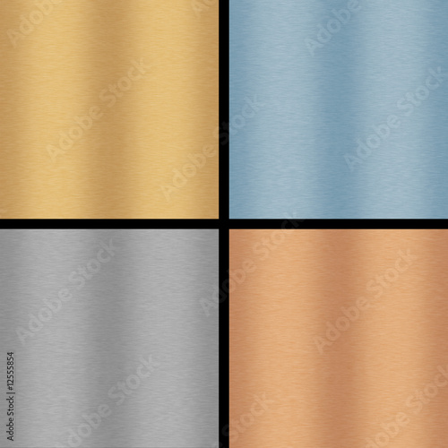 Four Metallic Backgrounds