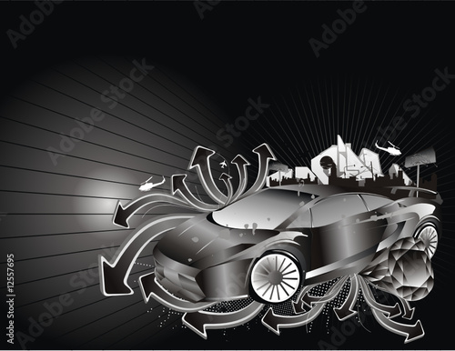 Car Vector Composition