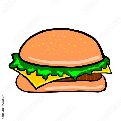 fastfood hamburger