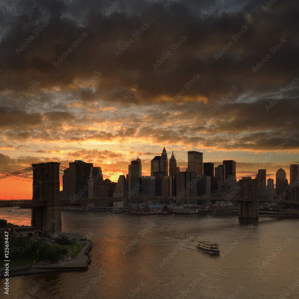 Fototapeta premium Nowy Jork manhattan