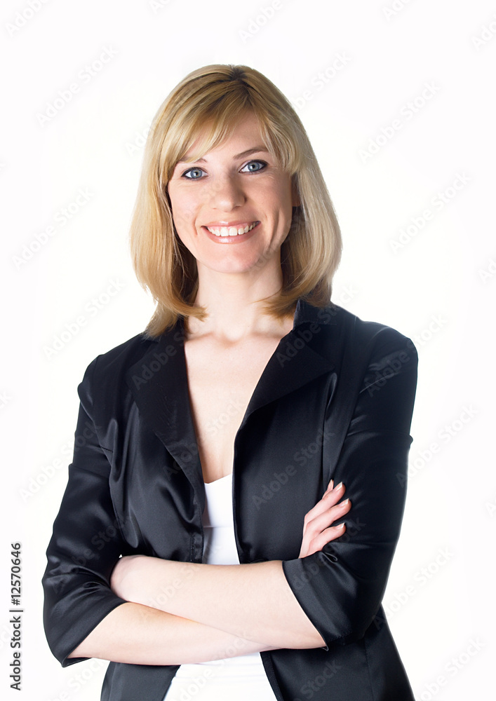 Portrait of the young beautiful businesswoman Portrait of the young beautiful businesswoman