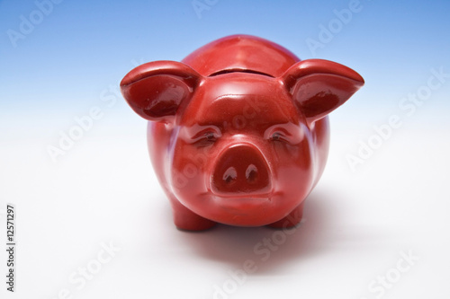 Piggy bank style money box. photo
