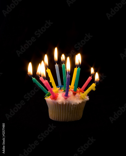 Cupcake with Too Many Candles