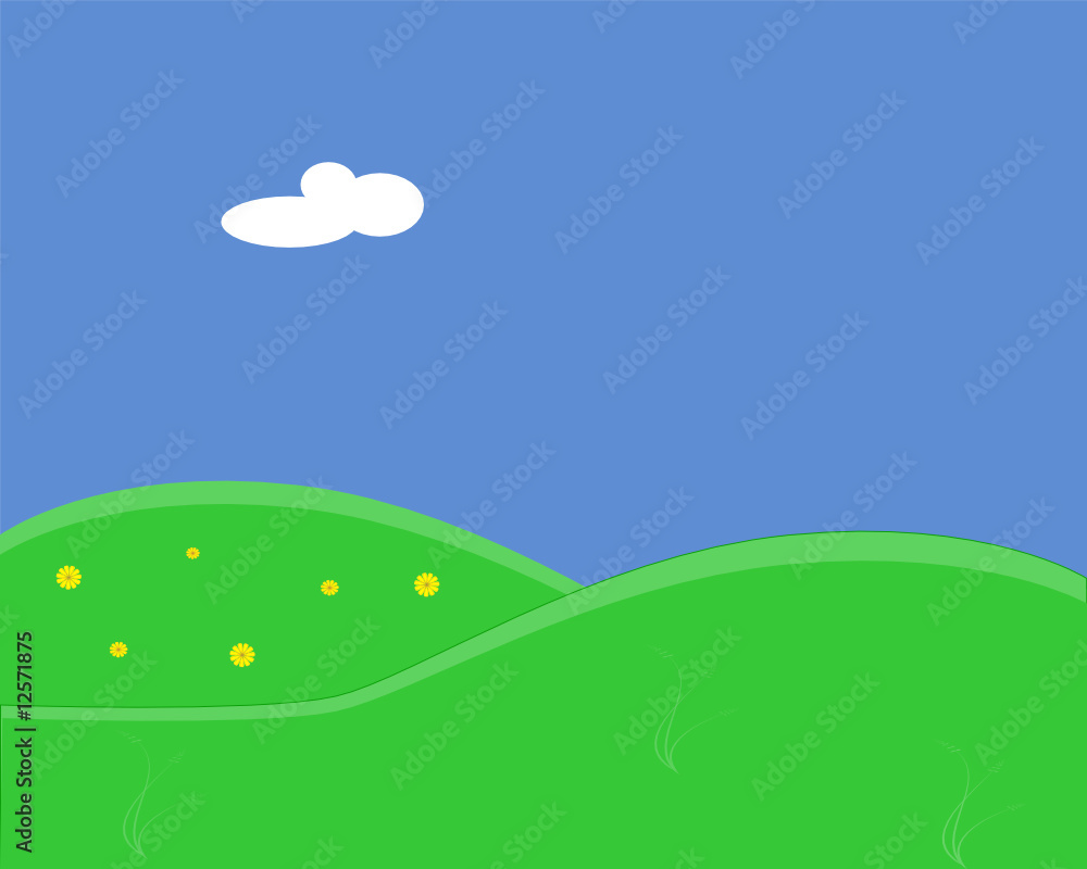 Fototapeta premium open valley