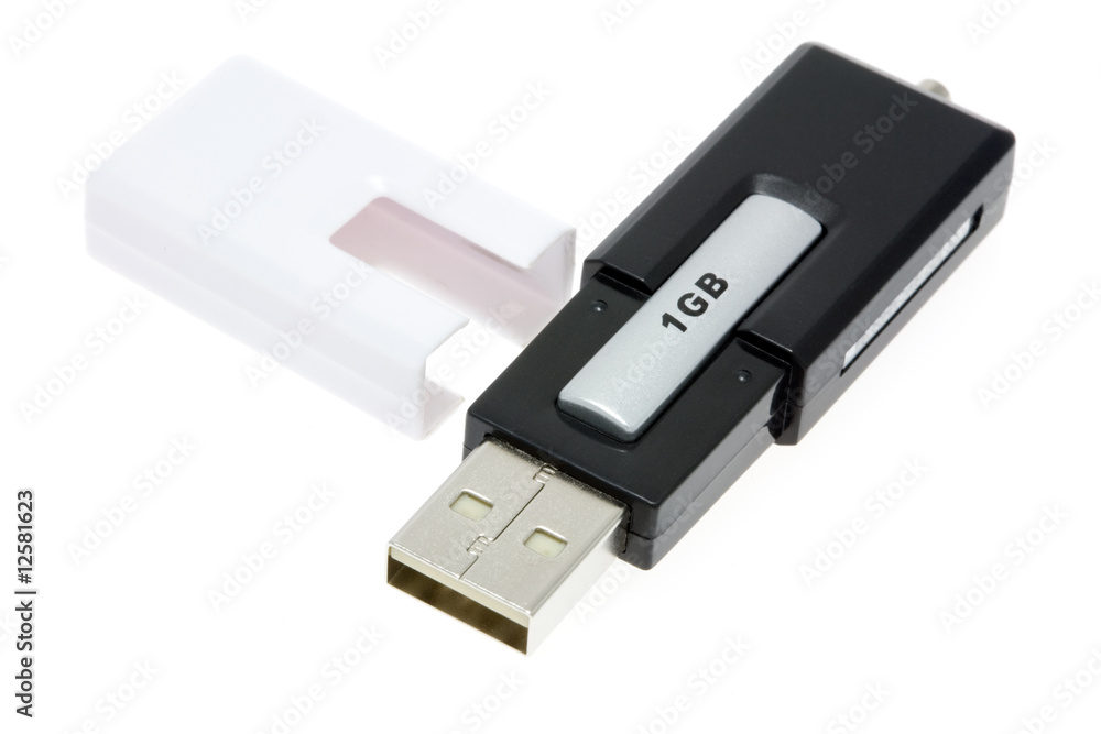 USB keychain. USB keychain.
