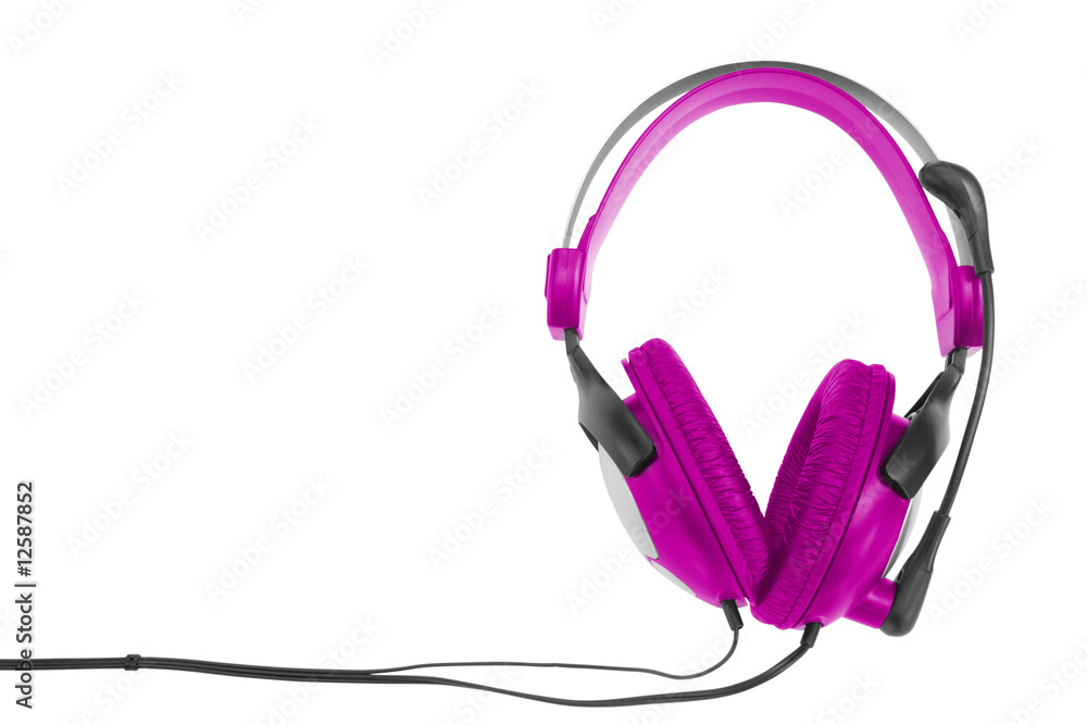 headphones on the white background headphones on the white background
