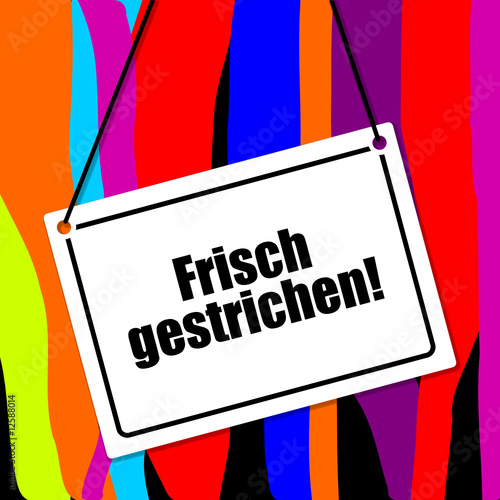 hängeschild frisch gestrichen! (farbig)