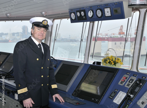 Captain of the ocean ship