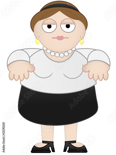 Casual Business Woman Chubby