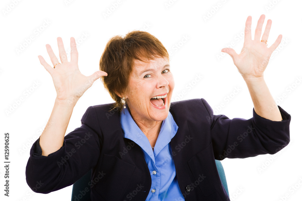 Business Woman - Excitement Business Woman - Excitement