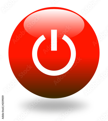 boule 3D rouge power