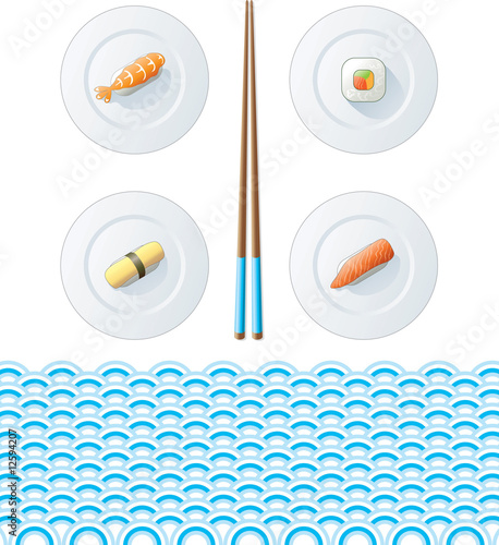 Sushi menu cover page