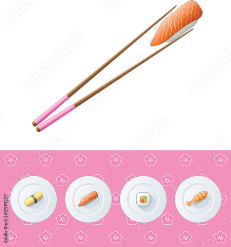 Sushi menu cover page