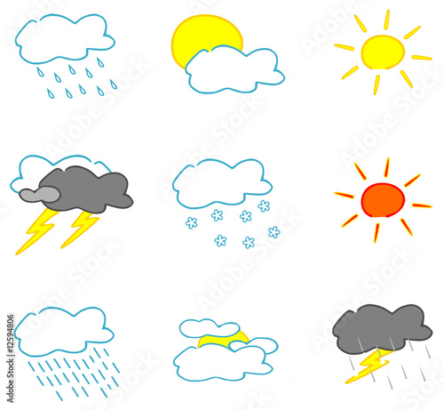 Wetter Symbole - Set 1