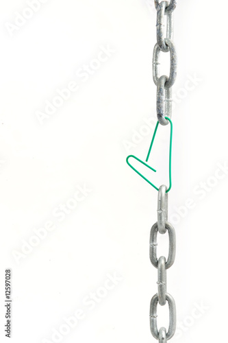 Chain and paper clip