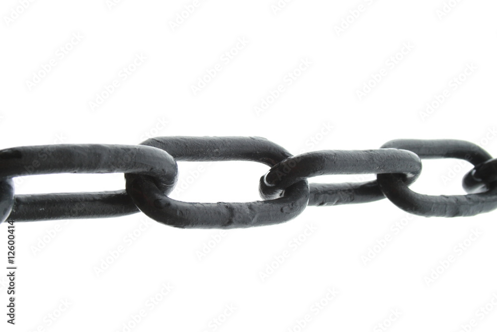 Obraz premium Chain on white background (isolated)