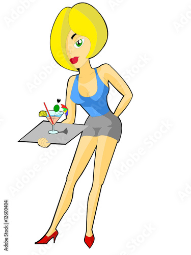 beautiful waitress
