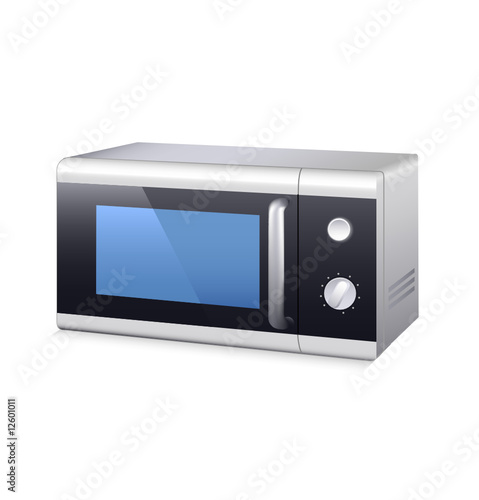 Modern microwave stove. Vector.