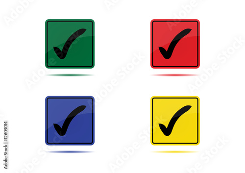 Yes Icon (4 Color Variations)