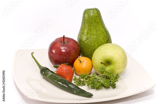 fruit on plate
