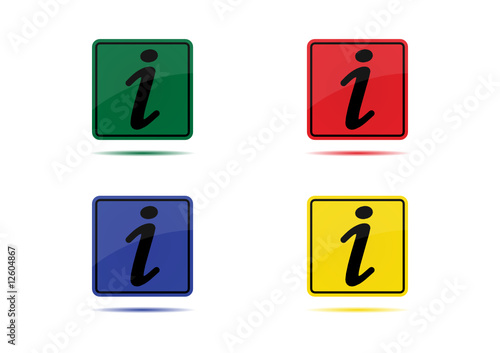 Information Icon (4 Color Variations)