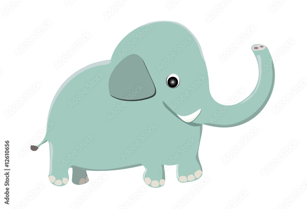 Obraz premium Cartoon Elephant Mascot