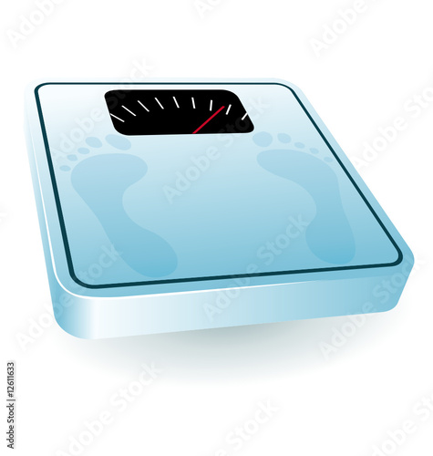 Nice blue bathroom scale