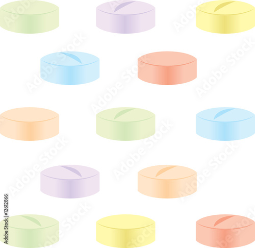 isolated painkiller pills