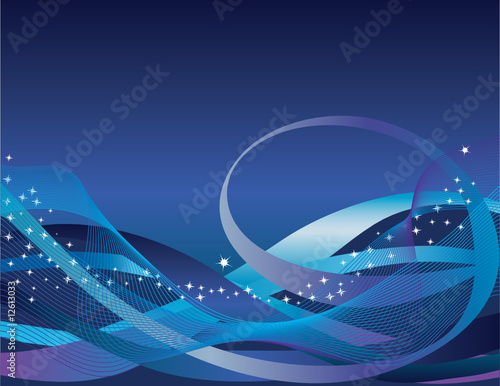decorative blue abstract